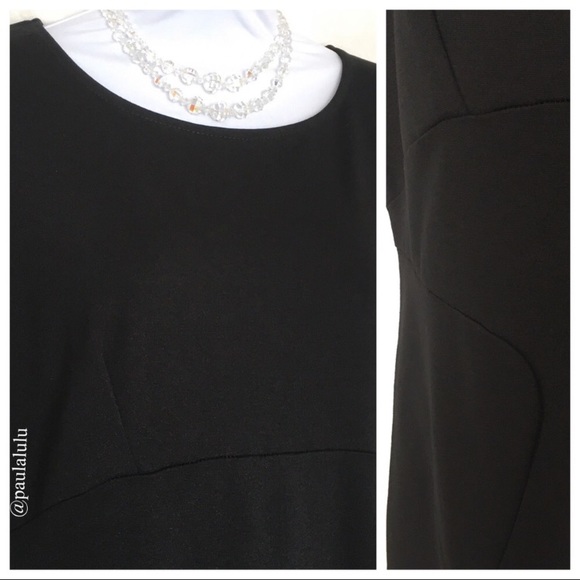 NWT 🛍 Vanity Room Seamed Ponte Dress, Blac… - Picture 3 of 3